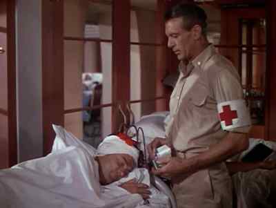 All right, Johnny...
Off with your pants. - The Story of Dr. Wassell