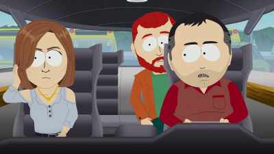- All right, let's do this!
- I'll drive, get in the back. - South Park: Post COVID: The Return of COVID