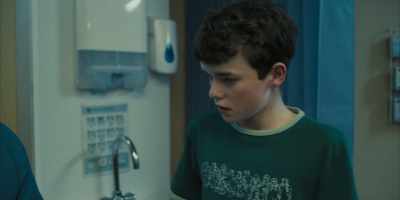 All right. Let's get you over
here, shall we, for some fingerprints. - Adolescence