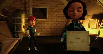-All right, let's go. We better get back.
-Do you hear that? - Spy Kids: Mission Critical