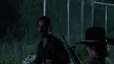 - All right, listen to me. - The Walking Dead