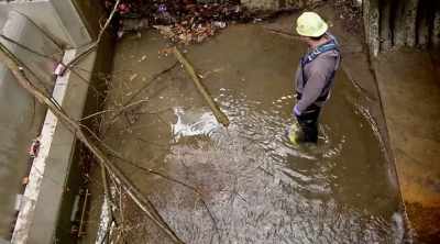 All right. Lumberjack status.
Let's go. - Sewer Divers