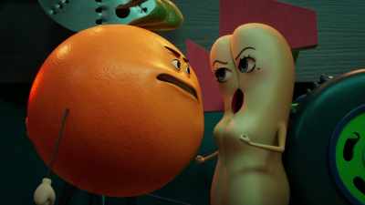 All right, okay.
You want to throw down? - Sausage Party: Foodtopia