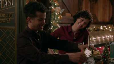 All right. One eggnog
martini, cinnamony. - The 5-Year Christmas Party
