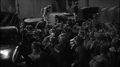 All right, sergeants, line them up.
Come on. - The Americanization of Emily