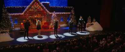- All right, sing as loud as you can.
- Let's help him out. - Meet Me Next Christmas