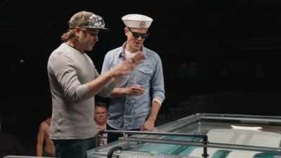 All right, so,
somebody is going to sit in the tank - Jackass Forever