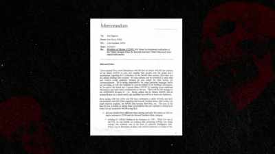 All right,
so this was a memorandum - The Osbournes Want to Believe