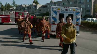 All right.
The crews inside - Fire Country