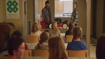 All right then, today, I've
brought my s--, uh, Dawn. - Dawn, her Dad & the Tractor
