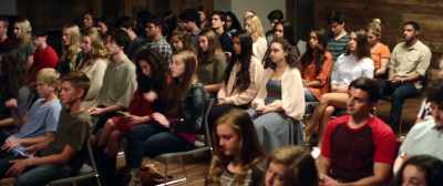 All right, who wants to read
our a verse for tonight? - Church People