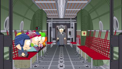 All right, we're about
800 kilometers from Peru. - South Park