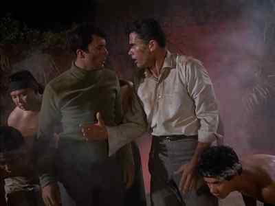 All right.
We're all leaving Krakatoa now. - The Time Tunnel