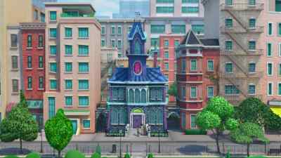 All right, we're just going
to ring the doorbell - Vampirina