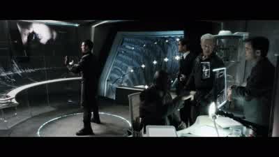 What he's doing is scrubbing the imagelooking for clues as to where the murder's gonna happen - Minority Report