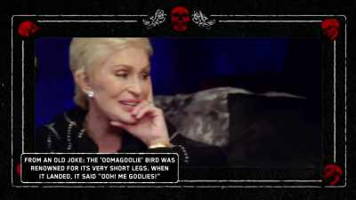 All right. Where would you put
your oogly-doogly electronic birds - The Osbournes Want to Believe