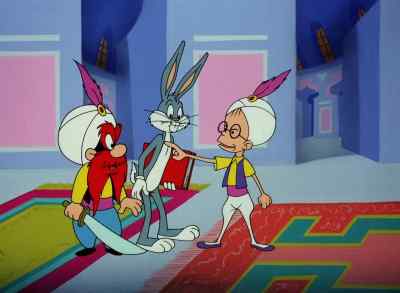 ALL RIGHT! WHERE'S
MY STORYTELLER? - Bugs Bunny's 3rd Movie: 1001 Rabbit Tales