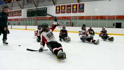 ALL RIGHT, YOU GOT THE SLAPSHOT
DOWN. - Harlem Globetrotters: Play It Forward