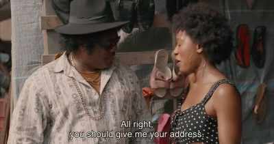 All right,
you should give me your address. - Swallow