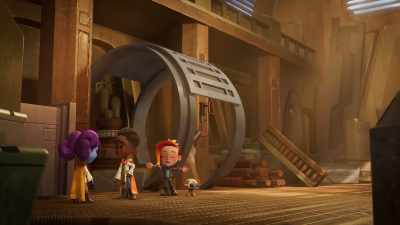 -[all scream]
-[shrieks] - Star Wars: Young Jedi Adventures