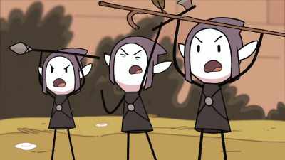 [all shouting] - Hilda