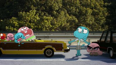 [ All sigh, laugh nervously ]
>> [ Exhales ] - The Amazing World of Gumball