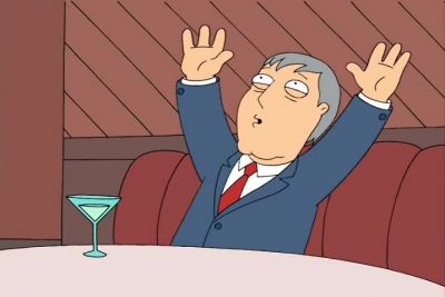 All this singing is contagious. I'll sing too. - Family Guy