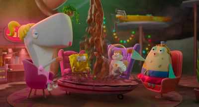 [all slurping] - Plankton: The Movie