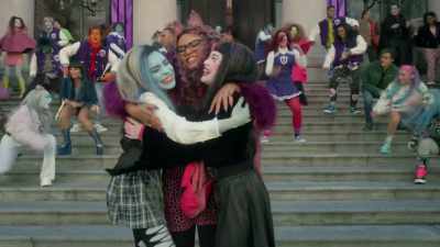 [all] ♪ So no more waiting
On the sidelines ♪ - Monster High: The Movie