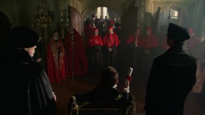 [All talking excitedly]
- I have here, in my hands, - The Tudors