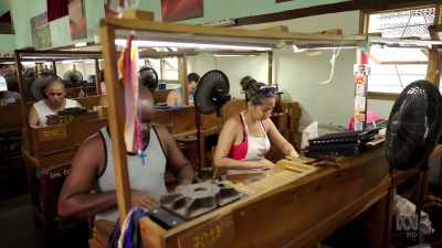 All the cigar rolling
happens in factories. - Joanna Lumley's Hidden Caribbean: Havana to Haiti
