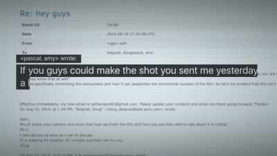 All the email has gone down." - The Perfect Weapon