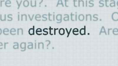 "All the evidence is
gone. Sorry, mate." - Never Let Him Go