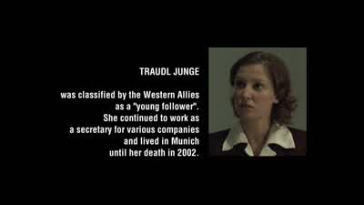 All the horror I heard about during the nuremberg trialThe 6 million Jews dissidents or people of another racewho died shocked me deeplyBut I hadn't made the connection with my own past yetI reassured myself by thinking I wasn't personally guilty of itAnd - Downfall