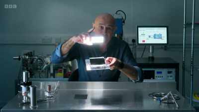 All the light is being absorbed.
None of it is reflected. - Secrets of Size: Atoms to Supergalaxies