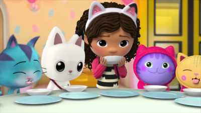 ♪ All the little kitties go... ♪ - Gabby's Dollhouse
