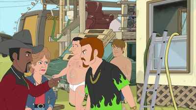 All the ones and twos
breaking it down with some ill scratches! - Trailer Park Boys: The Animated Series