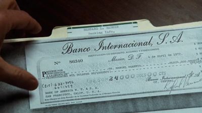 All these checks from Mexico - All the President's Men