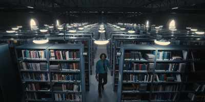 All those books
on all those shelves - The Time Traveler's Wife
