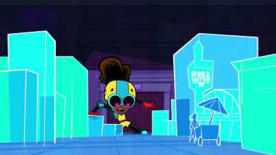 All those clashing colors,
eyesore vendors, - Marvel's Moon Girl and Devil Dinosaur