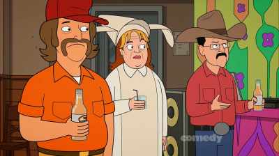 All that time we're
making sexy-sexy, - Corner Gas Animated