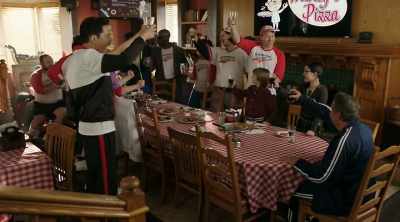 - [all] To the Benchwarmers!
- [cheering] - Benchwarmers 2: Breaking Balls
