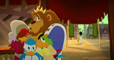 -(all whimpering)
-(whooshes, crackles) - Legend of the Three Caballeros