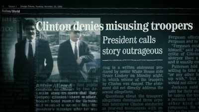 Allegations emerged over the
weekend that President Clinton - The Clinton Affair