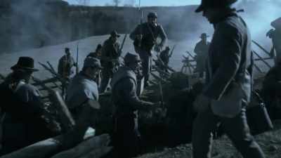 Allison: The confederates
at peach orchard hill - Blood and Fury: America's Civil War