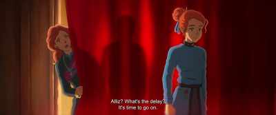 Alliz, what's taking you so long?
It's time to go on! - The Glassworker