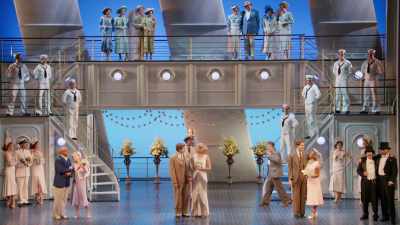 All's as right as can be
'til one night at your window you see - Anything Goes