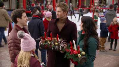 Ally, are you going to stay
and cheer Uncle Josh and me on? - Angel Falls Christmas