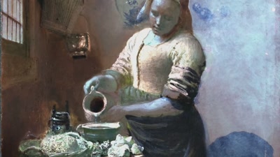 Almost all of his paintings
have these changes - Vermeer: The Greatest Exhibition