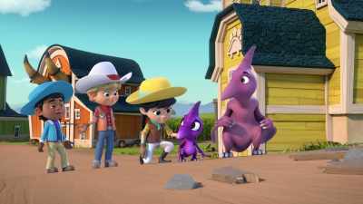 Almost everything. Look at Pteddy's roost. - Dino Ranch